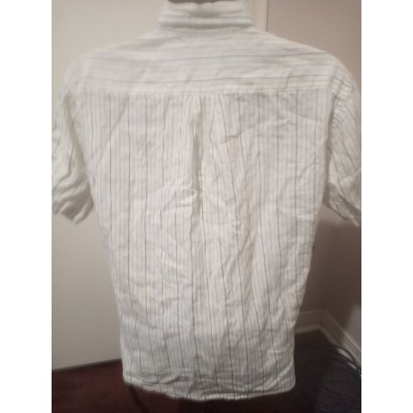 Brooks Brothers Shirt Mens Large L White The Original Polo Button-Up Irish Linen - Picture 7 of 11